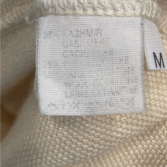 Ferette Collection Elegant Cream Long Light Sweater Sleeve Dress Size:M - Picture 6 of 11